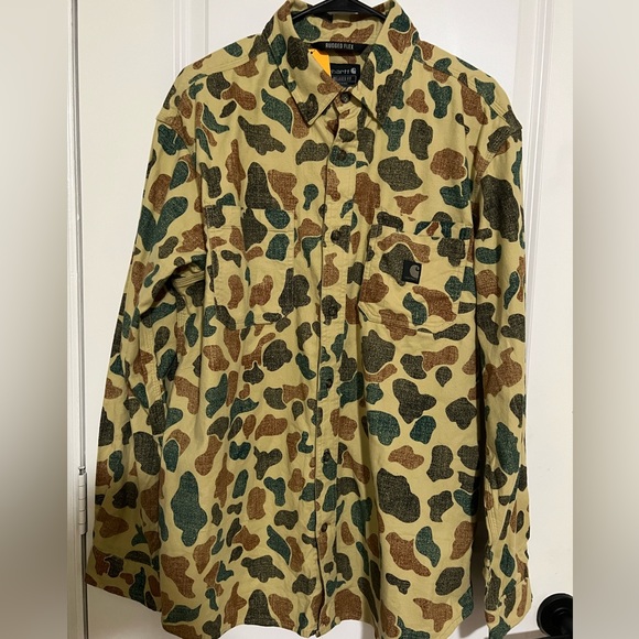 Carhartt Midweight Flannel Camo Long-Sleeve Shirt - Picture 4 of 4